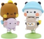 Wobble Figure, 2 Pieces Wobble Figure Car, Collectible Table Decoration, Cute Car Dashboard Decorations, Interior Car Accessories, Gift for Children, Girls, Boys