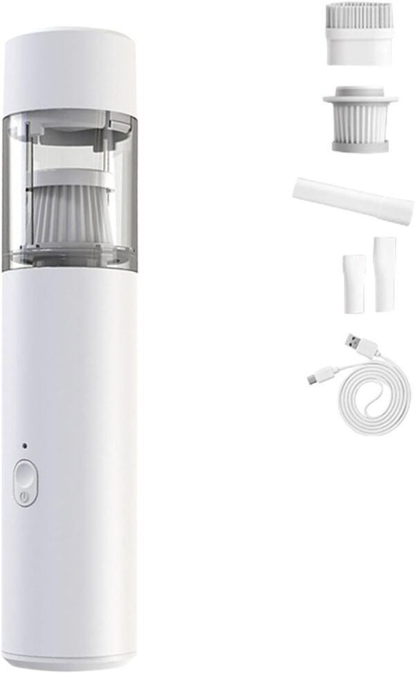 Mini Car Cleaner, Portable Cordless Car Cleaner & Air Duster Strong Suction, Fast Charging Filtration, Suitable for Pet Hair Home and Car