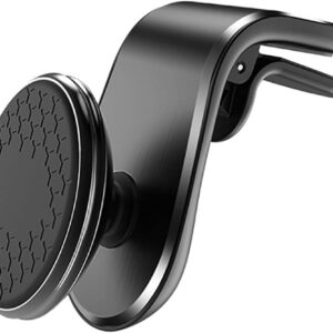Magnetic Phone Mount for Car Vent, Strong Magnet Cell Phone Holder Car Hands Free Cradle in Vehicle, 360° Rotation Magnetic Car Phone Holder Mount Fit for iPhone,All Smartphones-Black
