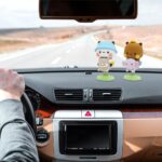 Wobble Figure, 2 Pieces Wobble Figure Car, Collectible Table Decoration, Cute Car Dashboard Decorations, Interior Car Accessories, Gift for Children, Girls, Boys