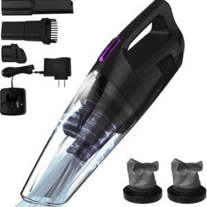 Handheld Cordless, 8500PA Strong Suction Hand , Wet Dry Hand Held Cleaner with LED Light, Lightweight Mini Car Cordless Rechargeable, Portable