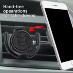 Car Vent Mount Holder 2 Pack - Compatible with - Black Leather Car Mount Made for Grips Collapsible Phone Holder for PopMount - with Clip for Horizontal Air Vent ONLY