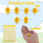 12 Pieces Mini Ducks Car Decoration Interior with Adhesive Pads, Mini Figures Cute, Small Ducks Car Accessories Interior, Small Figures, Mini Figures Car Accessories, Miniature Decoration