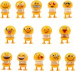 14 pieces car dashboard decoration, car decoration, head shake doll, for office, table decoration, desk decoration.