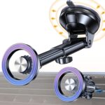 Car Mount [Windshield + Air Vent + Dashboard] Magnetic Car Phone Holder — The Premier Choice for Car Accessories; Features a Powerful Suction Cup Design; Suitable for Cars and Trucks