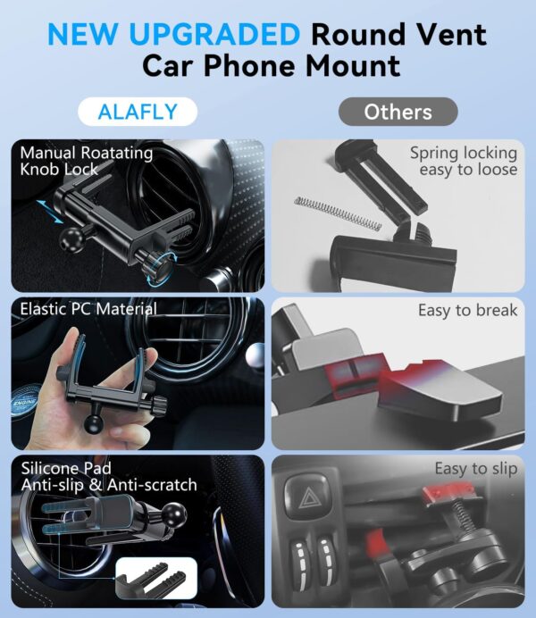 Compatible with  Car Mount , Strong Magnetic Phone Holder for iPhone 16 15 14 13 12 Pro Max Plus Mini