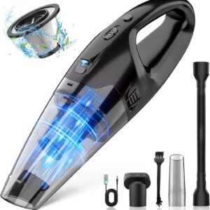Handheld Cordless Rechargeable 3-in-1, Dust Busters Cordless Rechargeable with USB Charge, Car with LED, Filter, 1.65LBs Lightweight Cleaner for Dust, Pet Hair