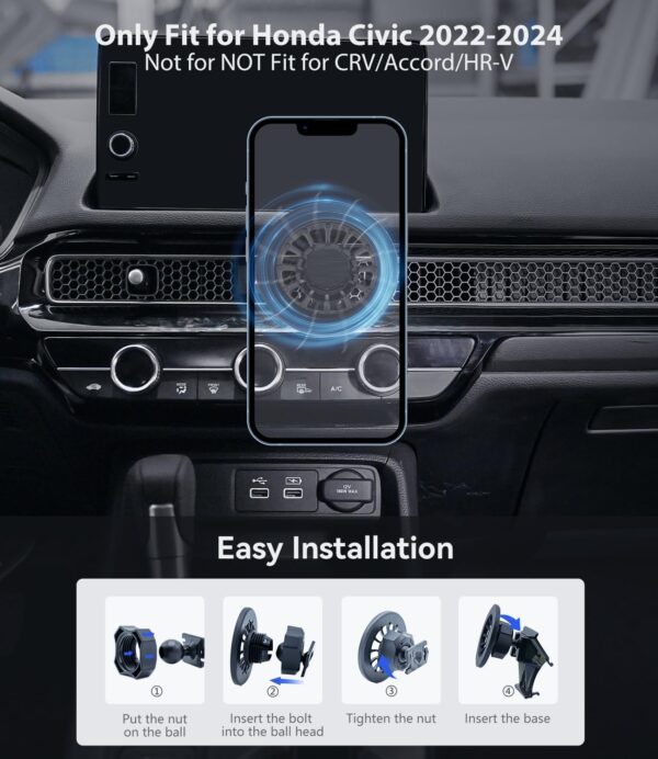 CompatibleCar Air Vent for iPhone with Car Mount ,Powerful Magnetic Phone Holder for,Android Series,Other Smartphone