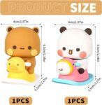 Pack of 2 Dashboard Decoration, Cartoon Panda Kawaii Car Decoration, Wobble Figure Car Decorations, It Will Not Hinder the Driver's View, Suitable for Car, Desk Decoration