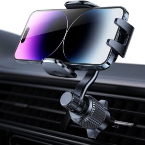 Car Air Vent Phone Holder — [Doesn't Block Airflow; Enjoy the Cool Breeze] Hands-Free, Universal, Retractable-Clip Car Phone Mount